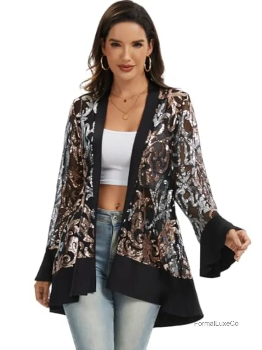 N/A sheer floral